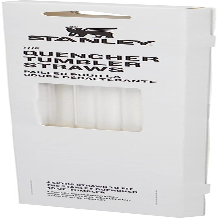 Stanley Reusable Quencher Straws | 4-Pack of Bpa-Free, Reusable Straws for Clean Drinking | Perfect for Stanley'S 40Oz Tumblers | Clear image number 5