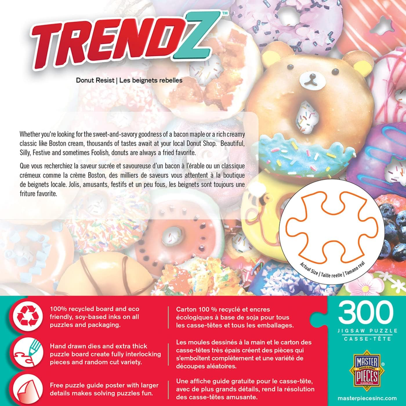 Masterpieces Trendz Donut Resist EZ Grip 300 Pieces Puzzle image number 2
