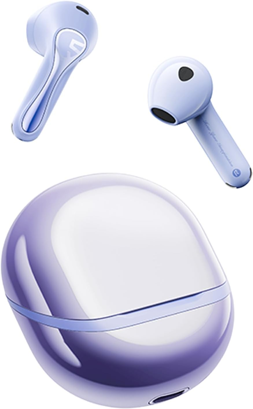 Soundpeats Air5 Wireless Earbuds with Aptx Adaptive Lossless, Bluetooth 5.4 Earphones with 6 Mics Compatible with Snapdragon Sound, 13 Mm Driver, 30H Playtime, Qualcomm QCC3091, Peatsaudio APP image number 6