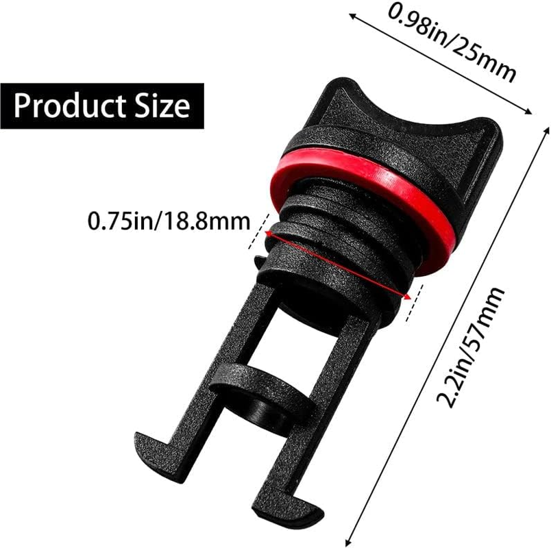 AIMALL 4 X Replacement Bungs Only Marine/Boat Drain Bung Plugs Standard Coarse Thread image number 4