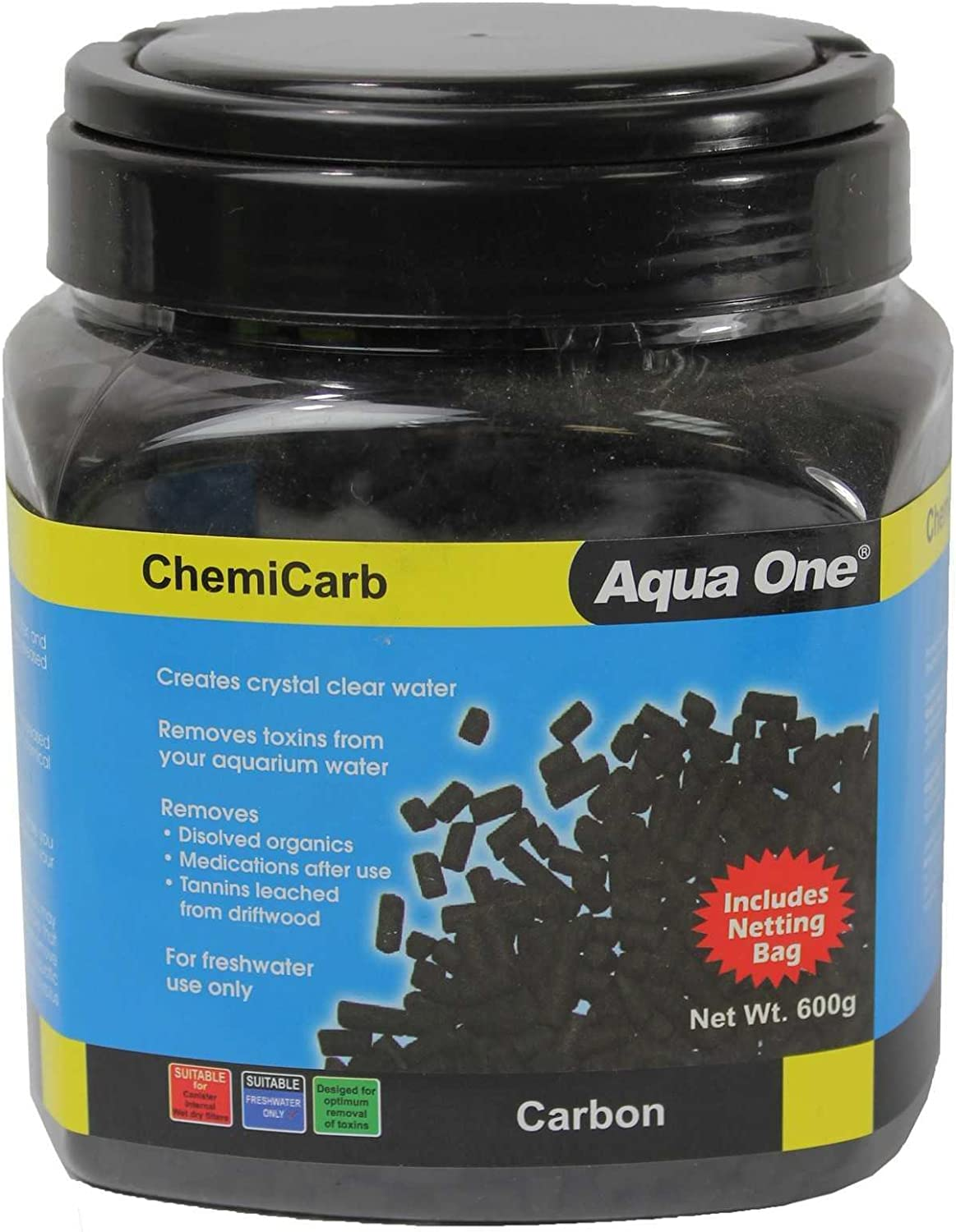 Aquarium Chemicarb 1.2Kg for Clear Water Fish Tank 10432 Aqua One image number 3