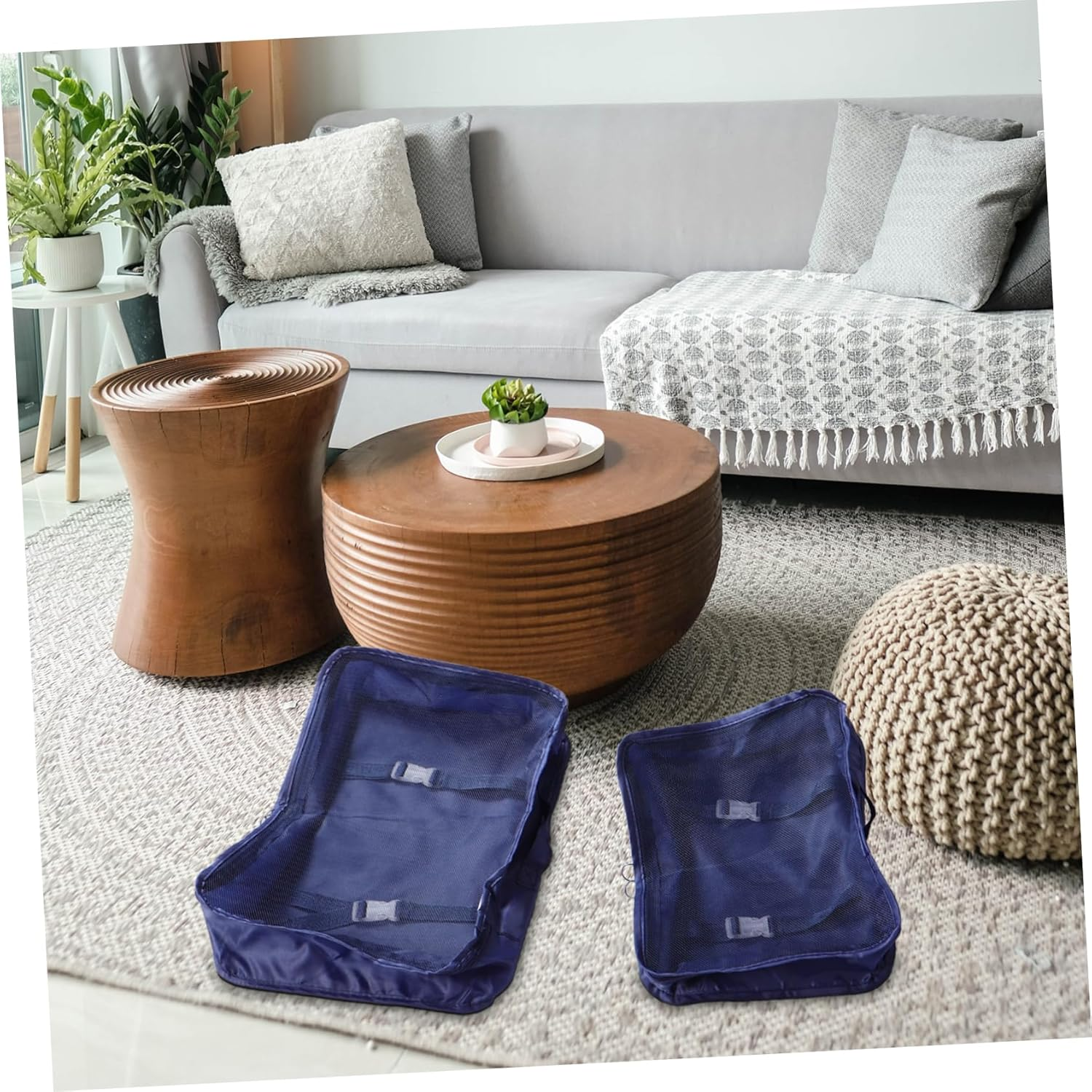 CALLARON Travel Toiletry Bag Luggage Packing Organizer Underwear Storage Bag Multifunctional Travel Storage for Women Luggage Gear Packing Cubes for Suitcases image number 5