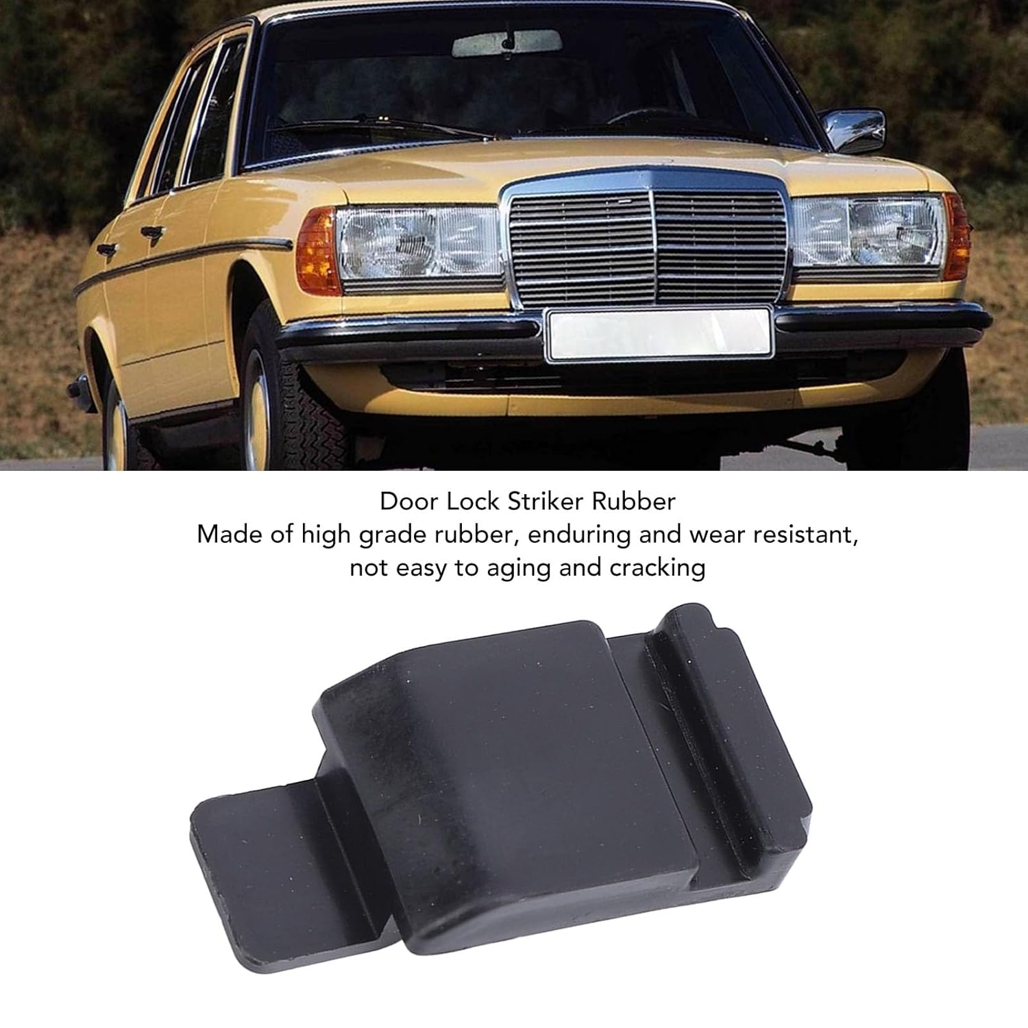 4Pcs Door Lock Striker for W123 1979-1986, Rubber Door Lock Striker Kit Abrasion Resistant Replacement for W126 1979-1991 image number 6