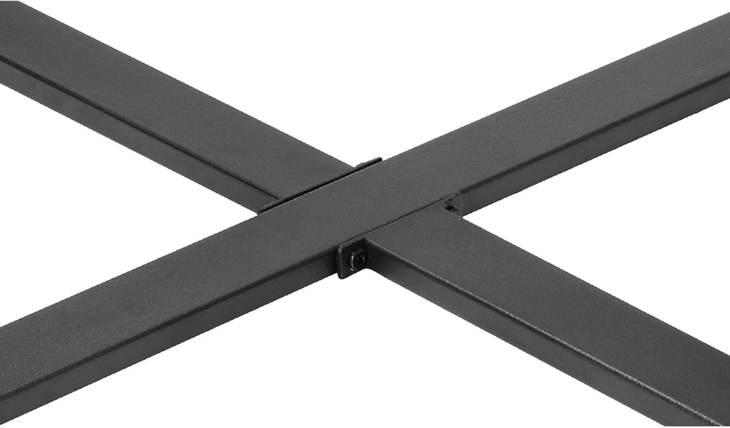 Livsip Outdoor Table with Steel Frame Outdoor Furniture Patio Garden Table Black and White image number 1