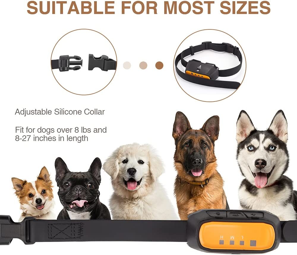 Bubbacare Citronella Spray Collar, Automatic Anti-Bark Training Collar for Dogs, Orange, Nylon, Plastic, Polyester, All Breeds, Anti-Bark Training Feature image number 4