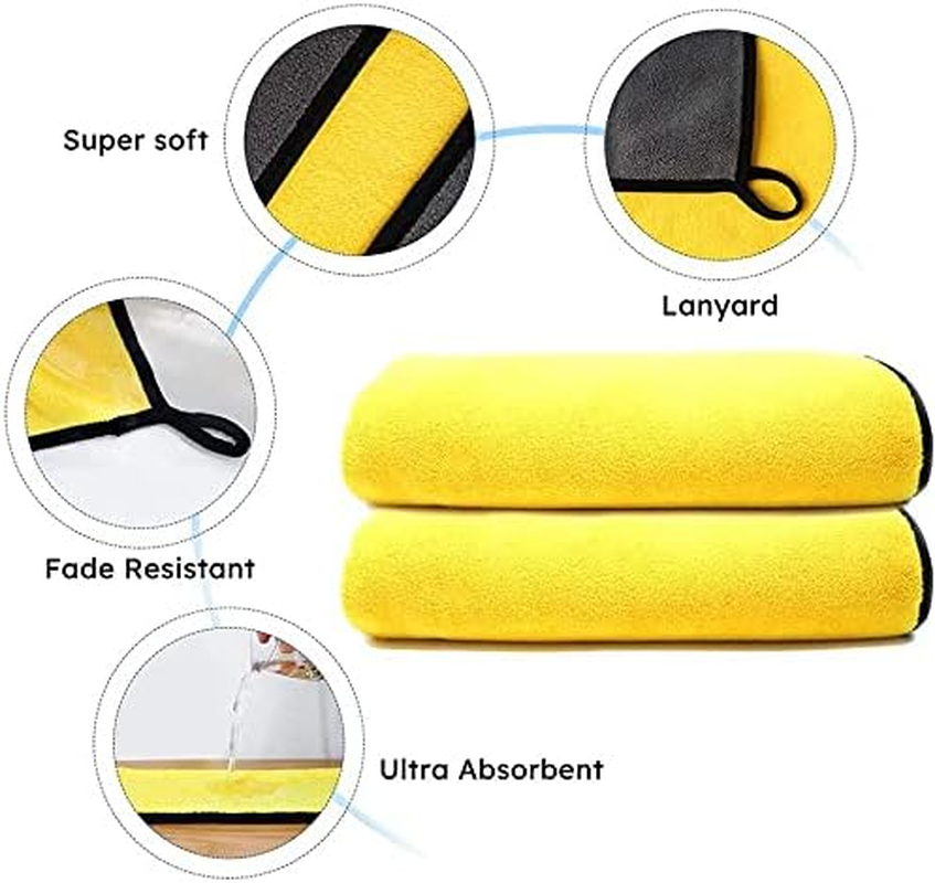 KUTKUT Microfiber Towel for Puppies Kittens Dog & Cats, Super Absorbent Quick-Drying Soft Lint Free Small Bath Towel for Pets (Pack of 1, 30 * 30Cm) image number 2