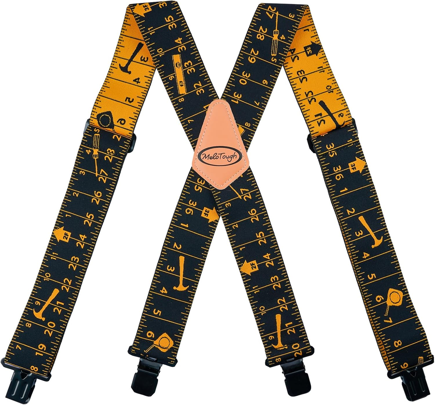 MELOTOUGH Men'S Suspenders W/Clip Heavy Duty Suspenders for Men Big and Tall Work Suspenders for Jeans