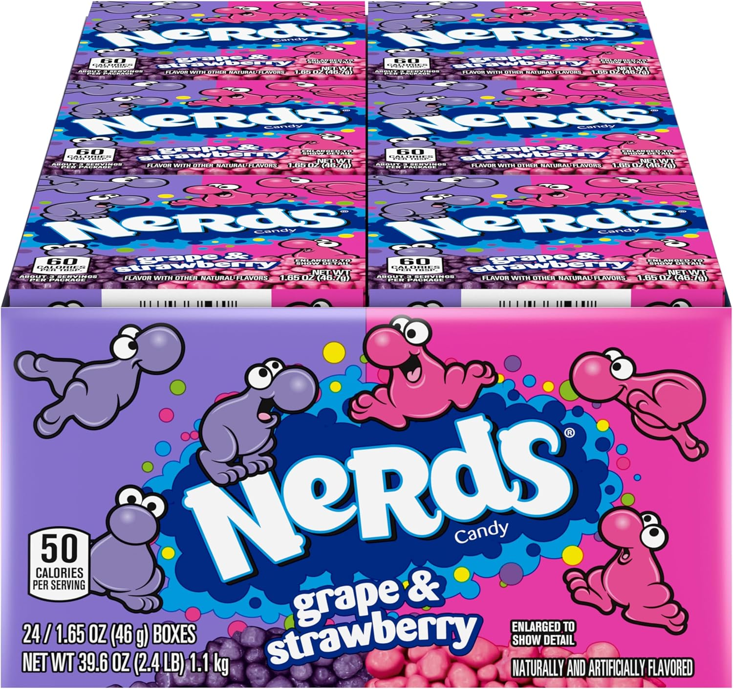 Nerds Grape and Strawberry, 1.65 Ounce (Pack of 24)