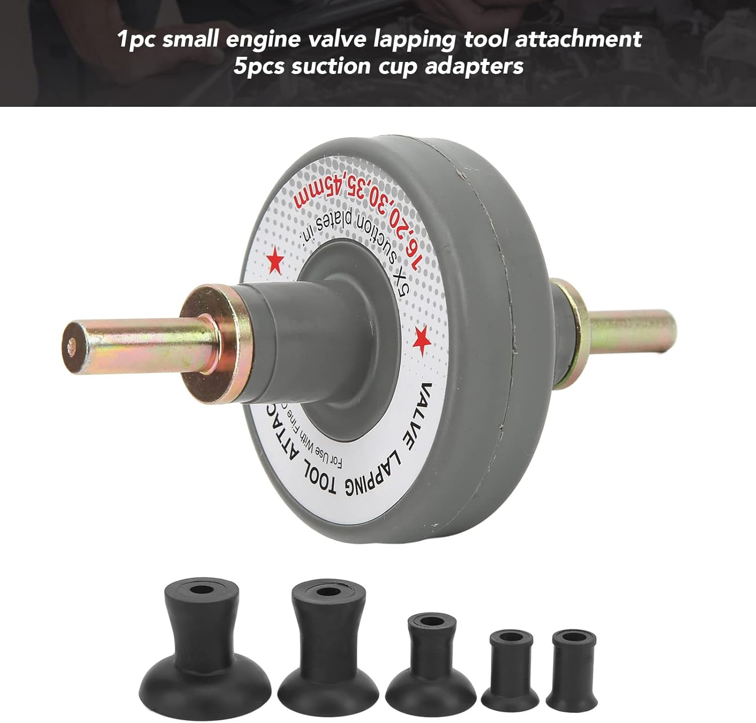 Valve Grinding Tool with 5 Suction Plates 1000Rpm to 1250Rpm Universal for Grinding Small Engines image number 4