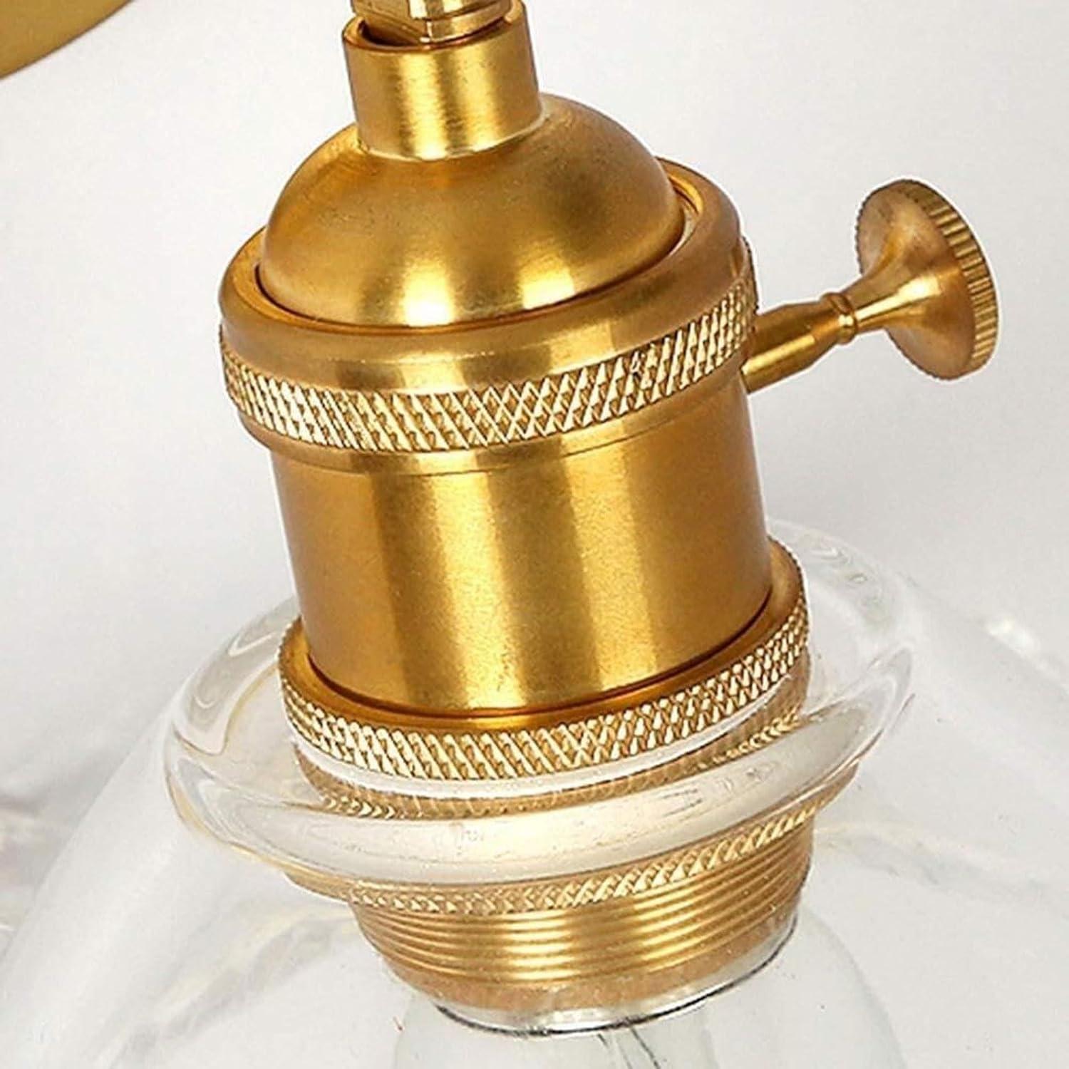 Adjustable Retro Wall Sconce Industrial Brass Wall Light E27 Bulb Holder with Clear Glass Shade for Vanity Mirror Lighting Wall Lighting image number 3