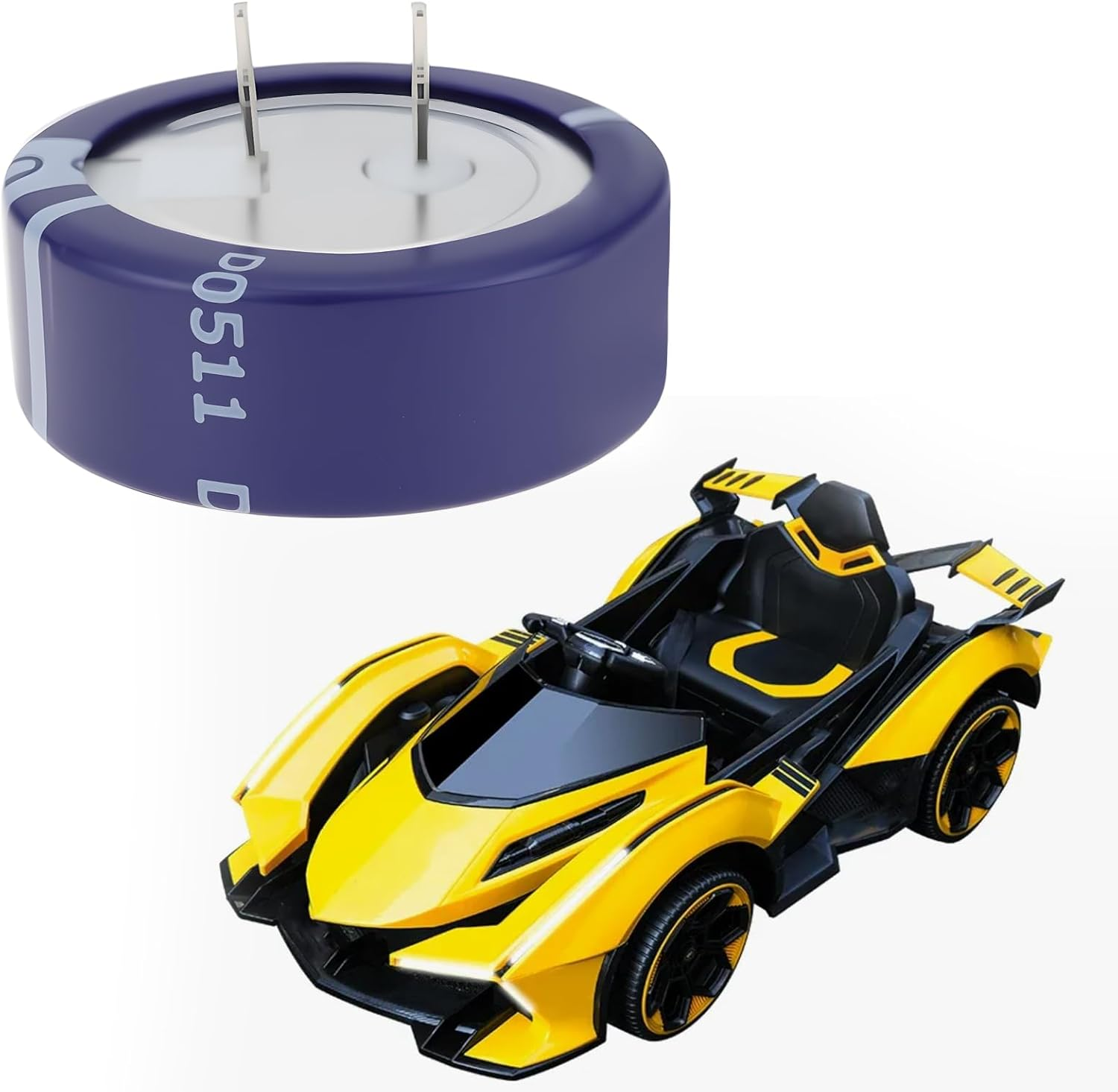 5Pcs 1.0F 5.5V Super Capacitors Suitable for Power Tools Electric Toys Small Current Applications and Other Energy Sources image number 3