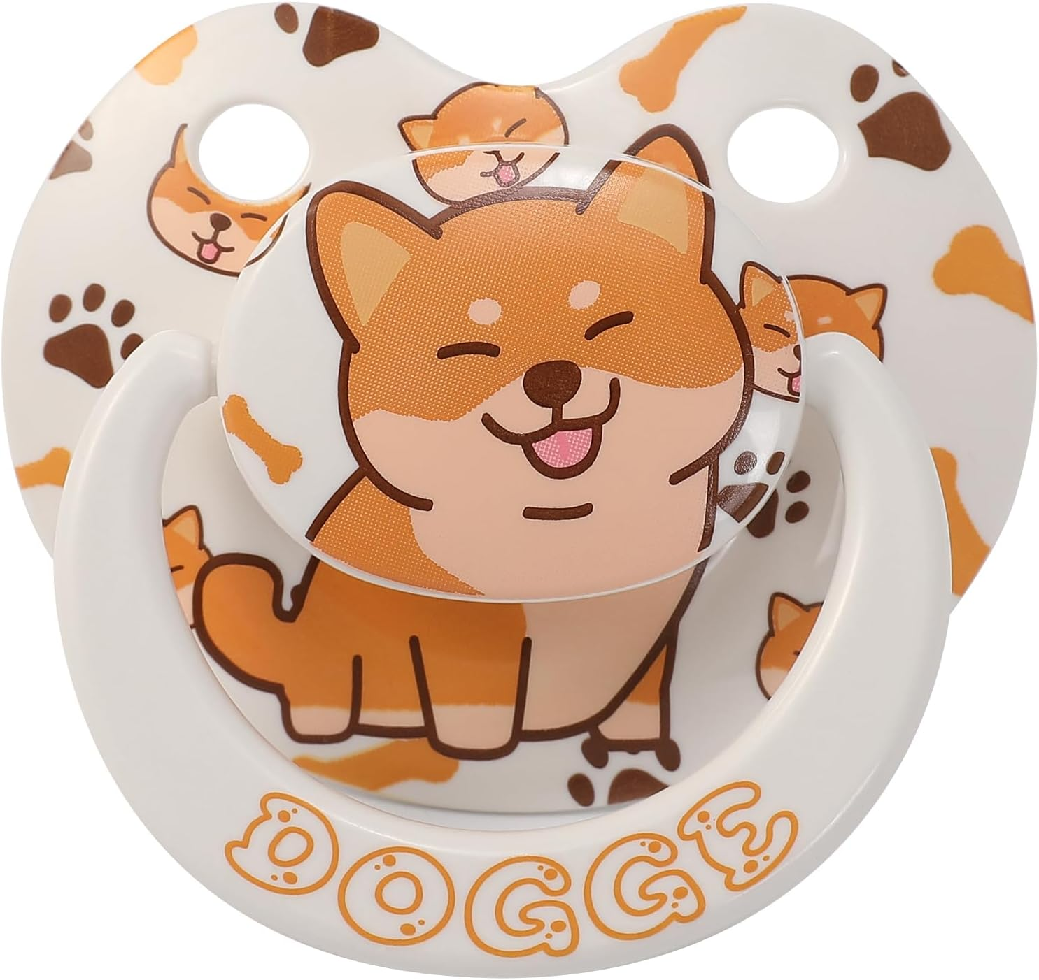 Adult Sized Pacifier Large Shield Binky Butterfly Shaped Cute Printed Paci image number 3