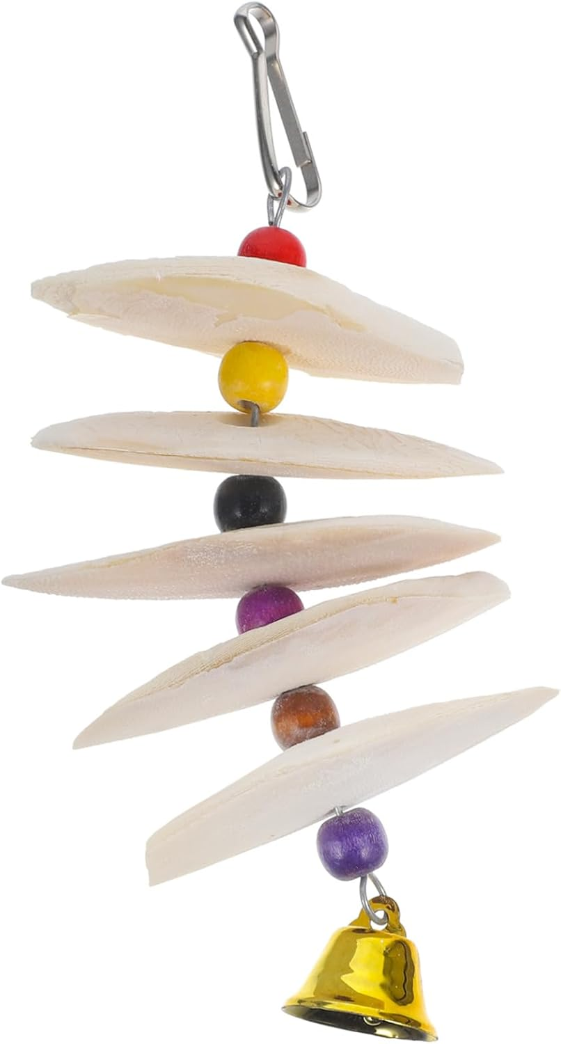 BESPORTBLE Natural Cuttlebone Toys for Pet Birds Parrot Chewing Toy Bird Beak Sharpener image number 4