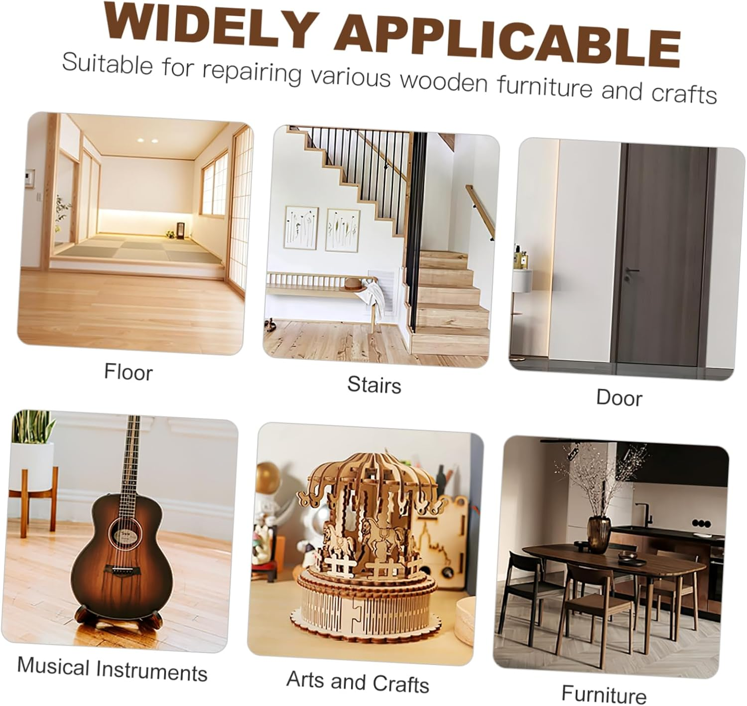 6 Pcs Furniture Paint Pen Furniture Pens Scratch Repair Markers Touch up Marker Paint Touch up Repair image number 5