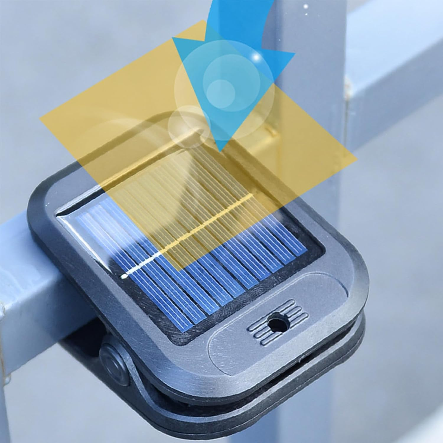 Outdoor Solar Motion Lights | USB Electric Torch,Auto on off Waterproof 4 Modes Clip Solar Lamp - for Garden Patio Fence Yard Deck Porch Pathway Stair Balcony Walkway Lawn Landscape image number 3