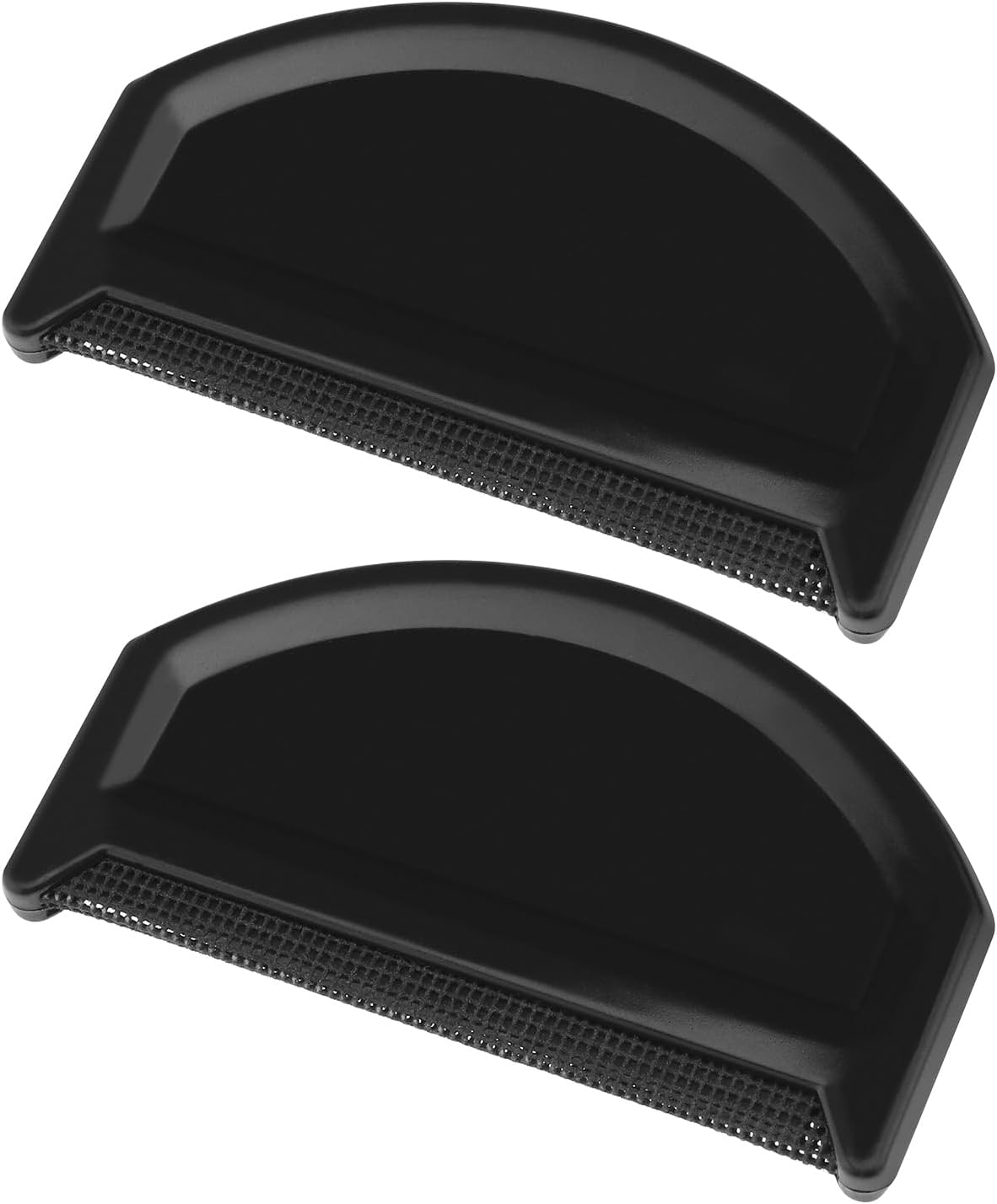 SING F LTD 2PCS Sweater Comb Lint Remover Clothes Fuzz Cleaning Tool De-Pilling Knitwear Comb Cashmere Pill Remover for Clothing Care 7.5X4.2X0.6Cm Black image number 6