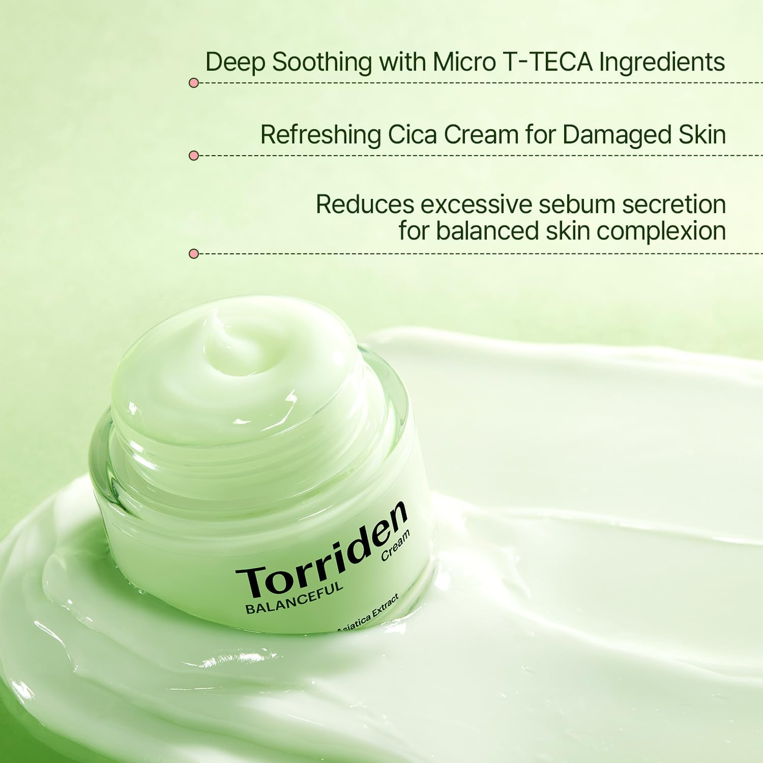 Torriden BALANCEFUL Cream 80Ml (2.70 Fl.Oz.) | Soothing and Nourishing Moisturizer for Oily and Sensitive Skin | 5D CICA, Hydrolyzed Hyaluronic Acid, Panthenol image number 6