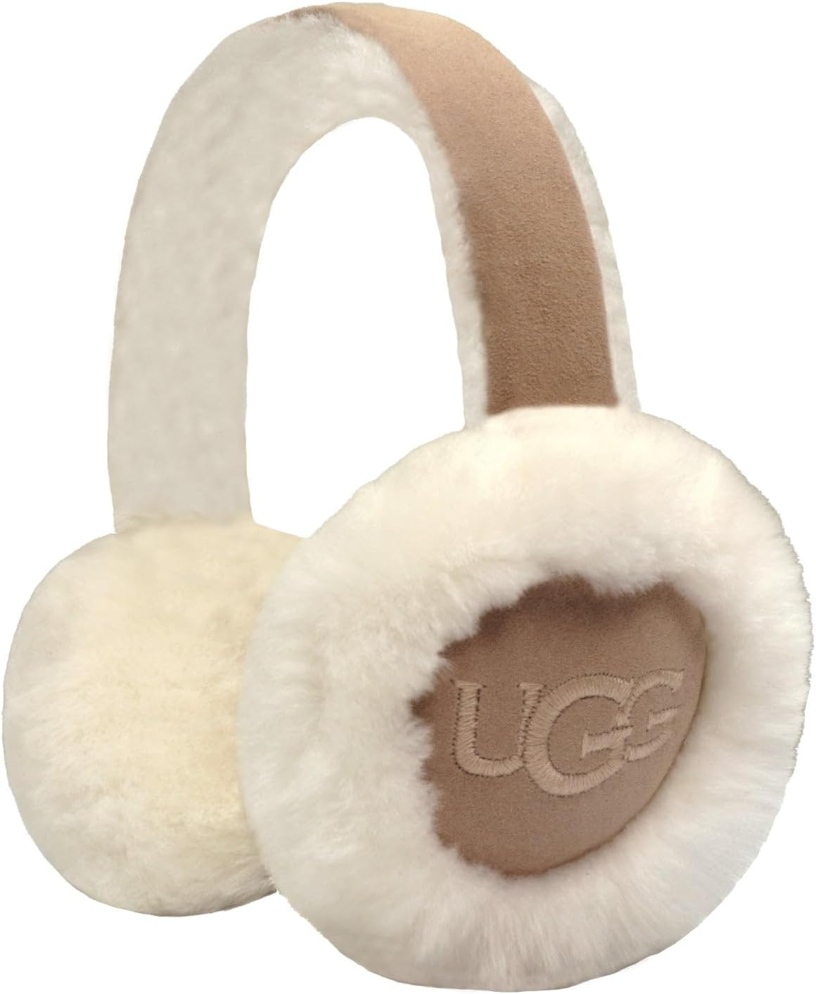 UGG EARMUFF UGG Women'S Sheepskin Embroidery Earmuff in Black, O/S, Sand, One Size image number 4