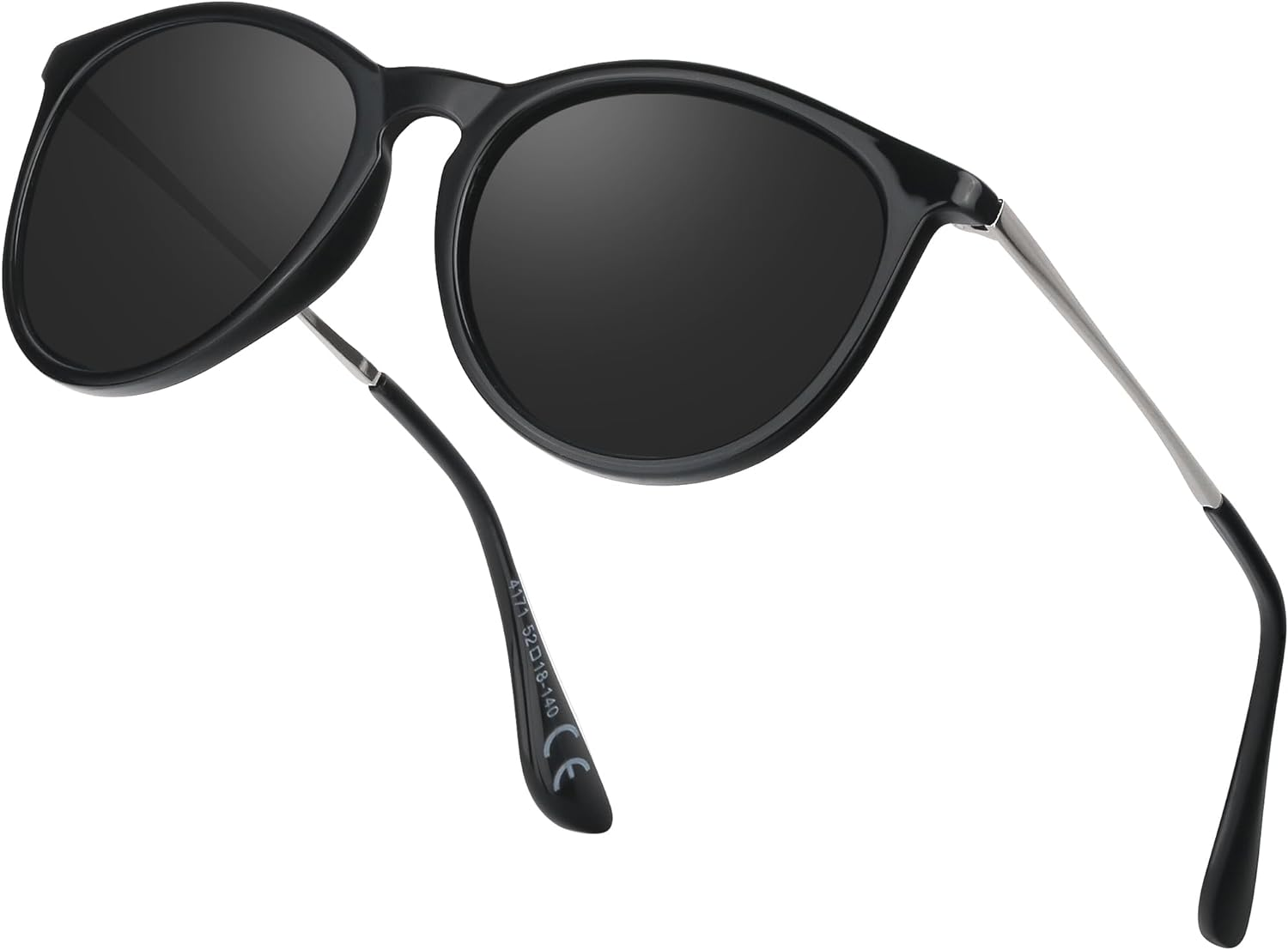 Perkanion Polarised Sunglasses Womens Vintage Cat Eye round Sunglasses for Ladies UV400 Protection for Driving Travel image number 5