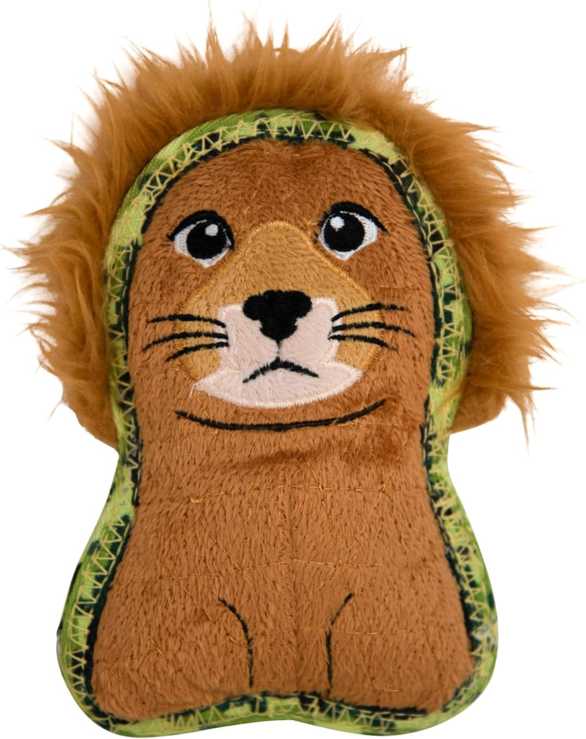 Outward Hound Xtreme Seamz Lion Squeaky Dog Toy - Reinforced Dense Stuffing Plush Toy image number 4