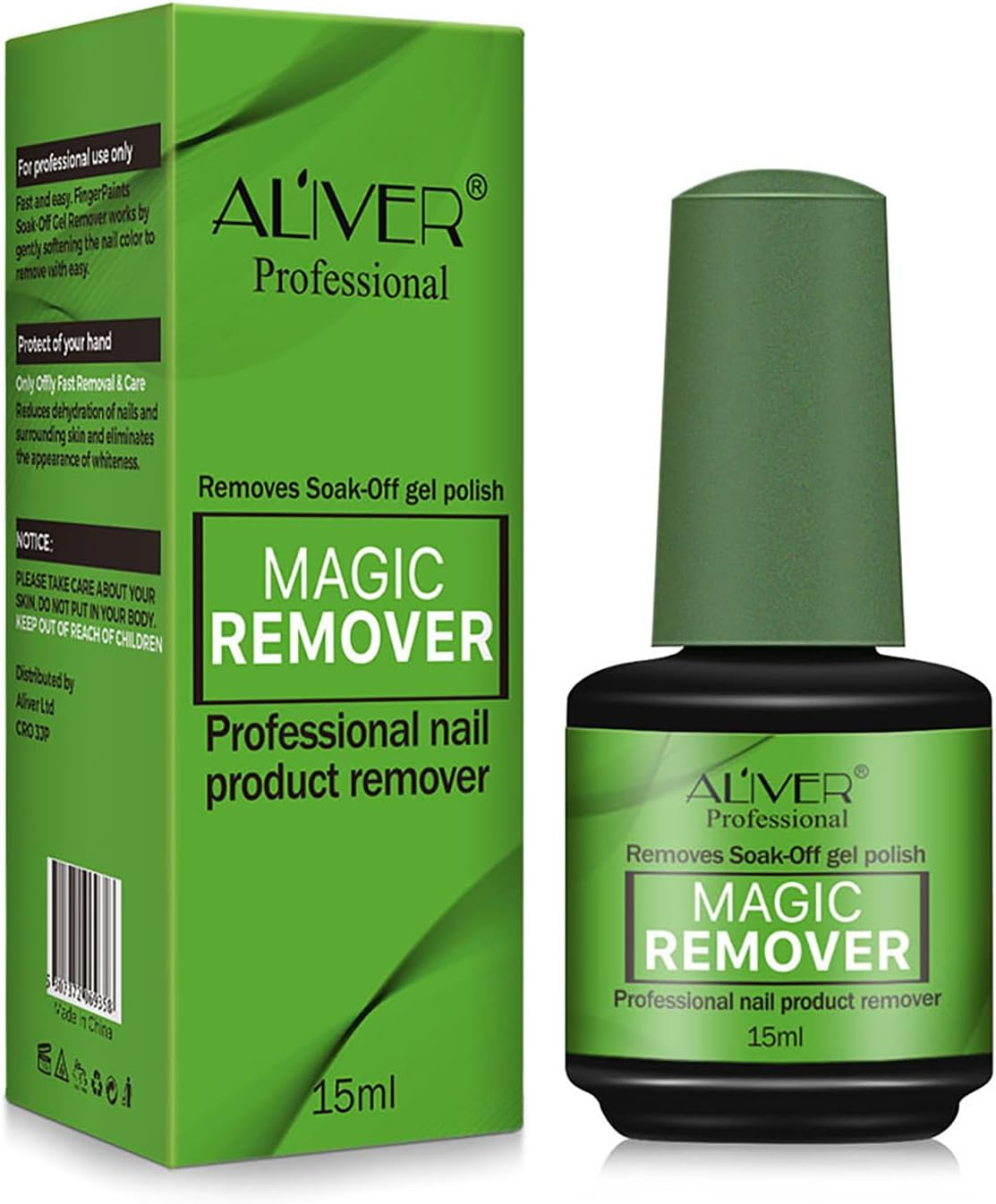 Gel Nail Polish Remover, Gel Polish Remover for Nails - Quickly & Easily Remove Nail Polish within 3-5 Minutes, No Need Tin Foil & Don'T Hurt Nails, Professional Non-Irritating Gel Nail Polish Remover (Green) image number 3