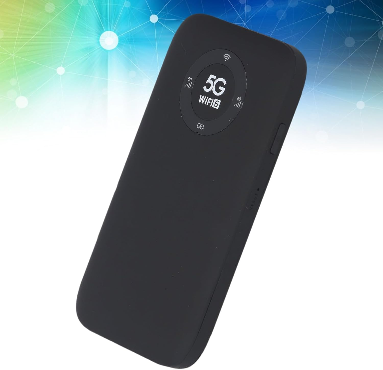 Wifi Mobile Hotspot, 16 Users 2.4Ghz 5.8Ghz Dual Bands 5G Mobile Wireless Router with 7100Mah Battery for Travel (Black) image number 3