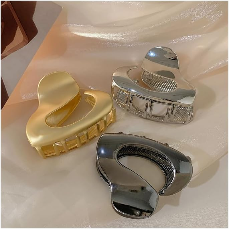 Hair Clips Hair Accessories for Women Girls Elegant Silver Hair Clips Hair Pins Fashion Hair Accessories for Party Wedding Everyday (Gold Shine) image number 6