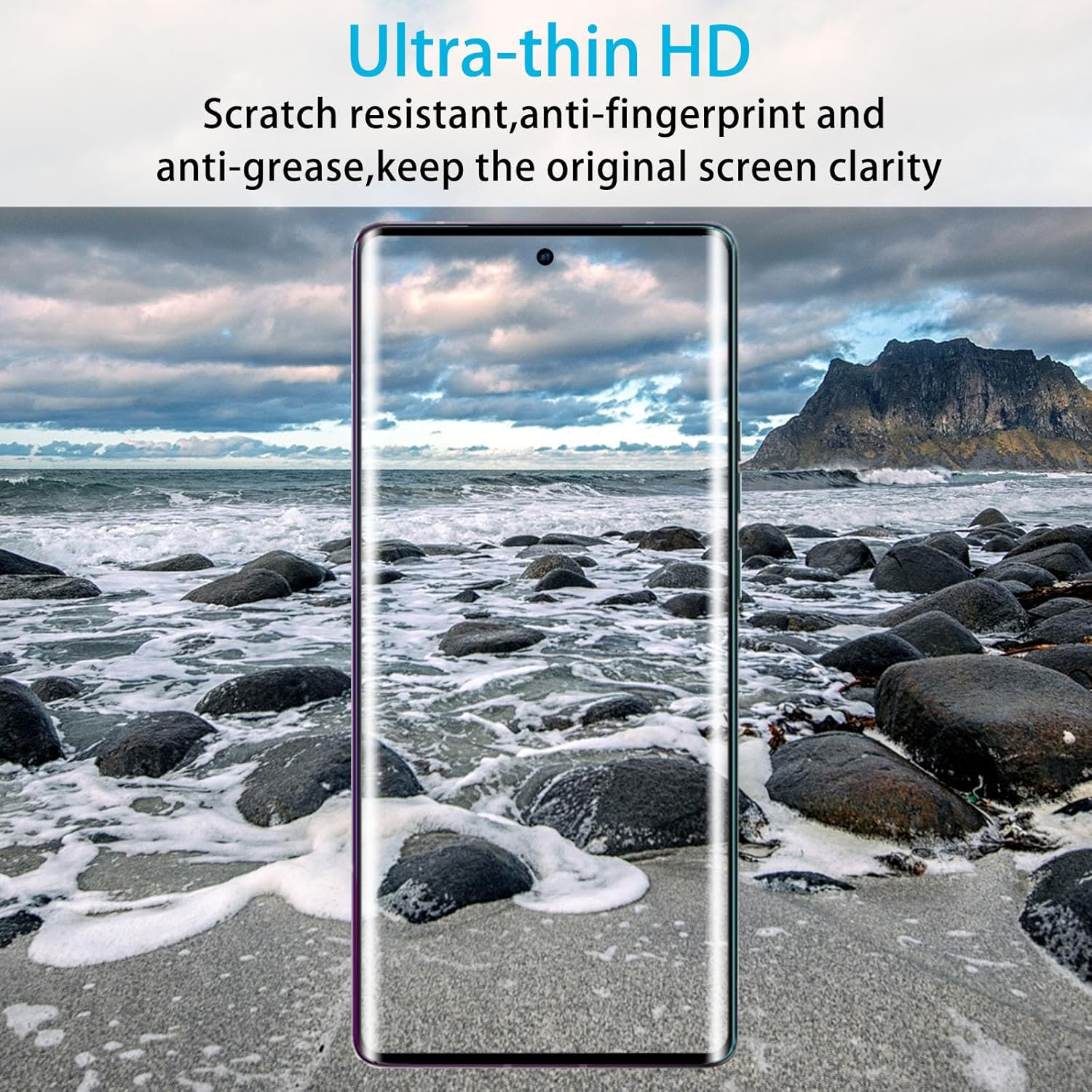 Didisky 3 Pack Tempered Glass Screen Protector for Motorola Moto Edge plus 2023, anti Scratch, 9H Hardness, No Bubbles, High Definition, Case Friendly, Transparent image number 3