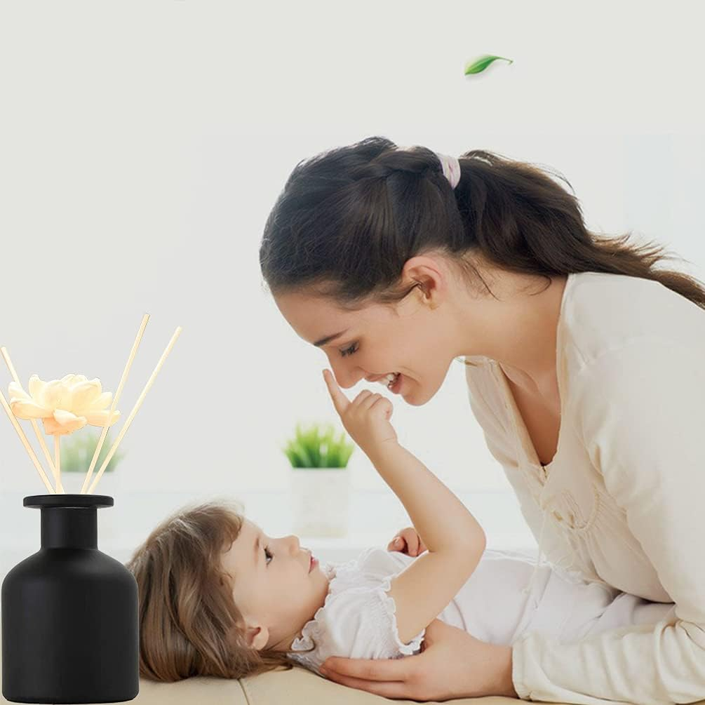 1Pcs Black Empty Refillable Glass Aromatherapy Diffuser Bottle Jar Container Fragrance Accessories DIY Tool Accessories for Essential Oils Crafts Decor image number 6