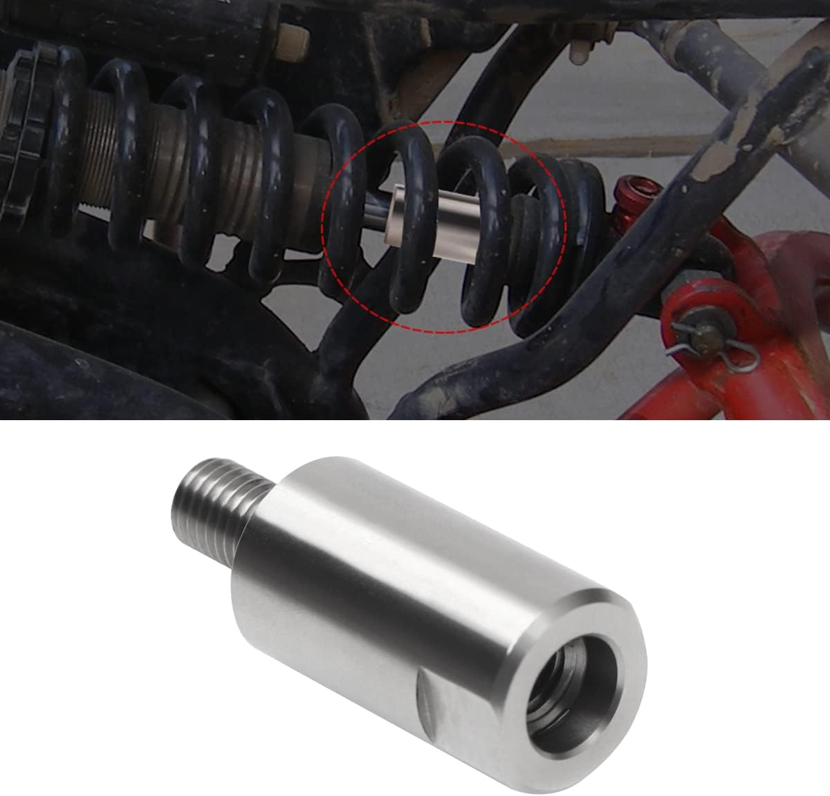 Rear Suspension Shock Extender, Stainless Steel Rear Suspension Lift Kit for Yamaha PW80 TTR90, Raising Rear Seat Height 4 Inches image number 4