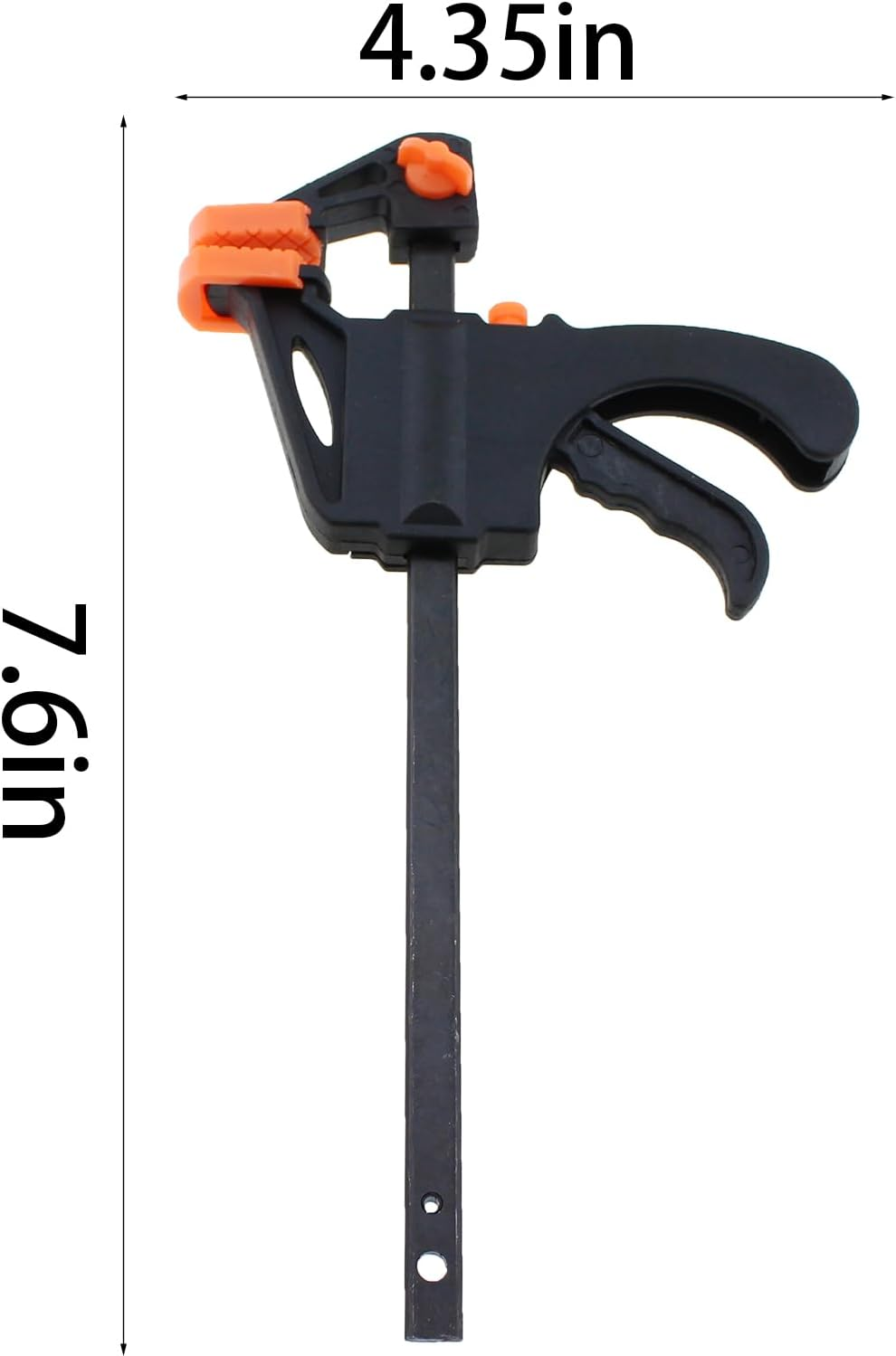 TAODAN 4PCS 4 Inch Trigger Quick Grip Clamps Bar Clamp Trigger Quick Grip Clamp Single Hand Ratchet Woodworking Clamp for Wood Bonding Processes image number 4