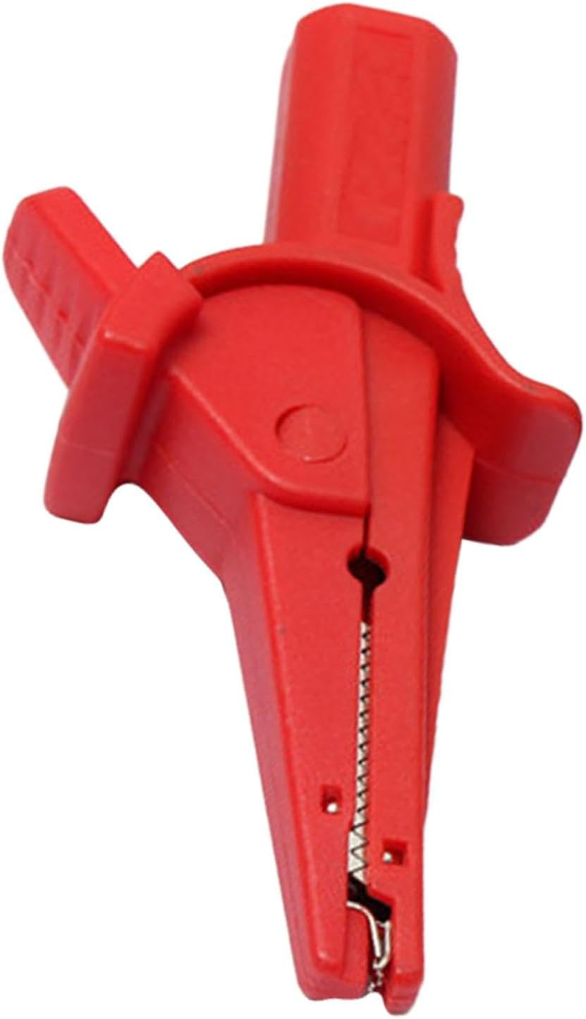Harayaa Heavy Duty Alligator Clip Crocodile Clamp Easy to Use Electrical Testing Test Clip, Insulation Protecting for Automotive, Car, Black