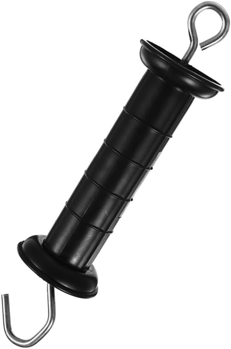 Electric Fence Handle,Electronic Door Handle, Heavy Duty Electric Fence Insulators, Electric Fence Posts, Electric Fence Gate Handle with Electric Fence Spring Handle, Electric Fence Kit (Black)