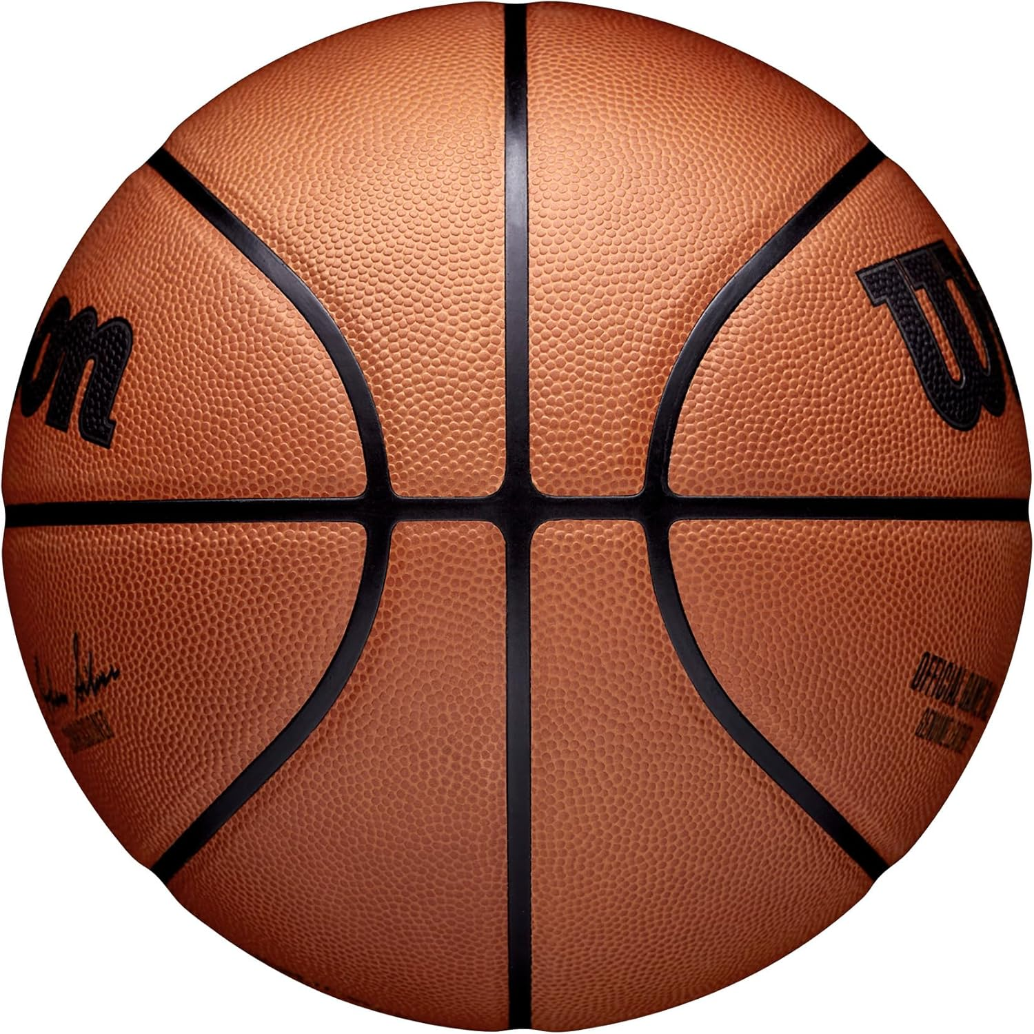WILSON NBA Official Game Basketball - Brown, Size 7-29.5" image number 3