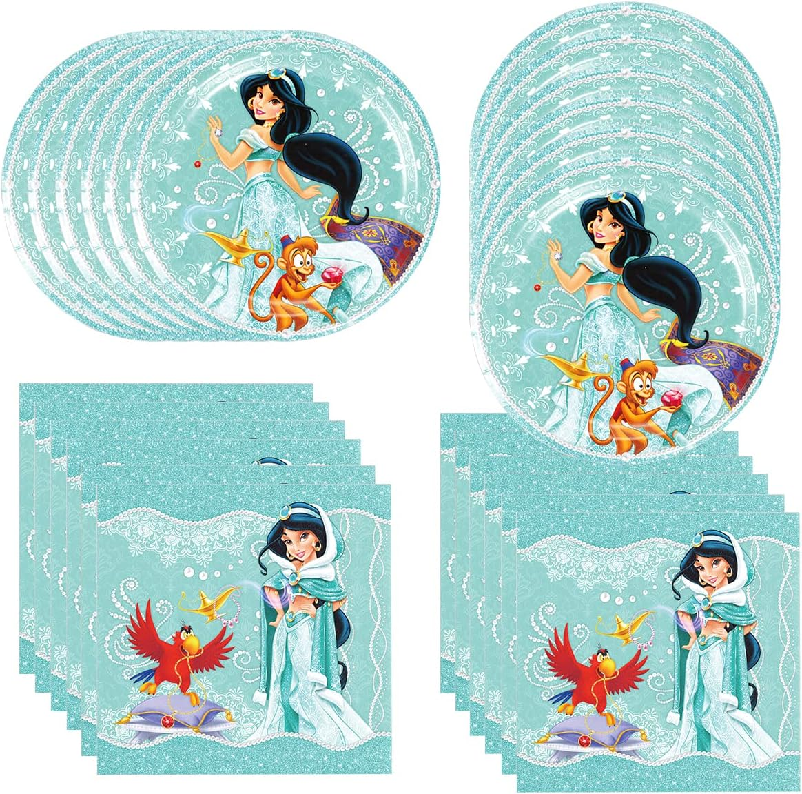 Domidola 40Pcs Frozen Party Supplies Include 20 Plates, 20 Napkins for the Frozen Birthday Party Decoration image number 5