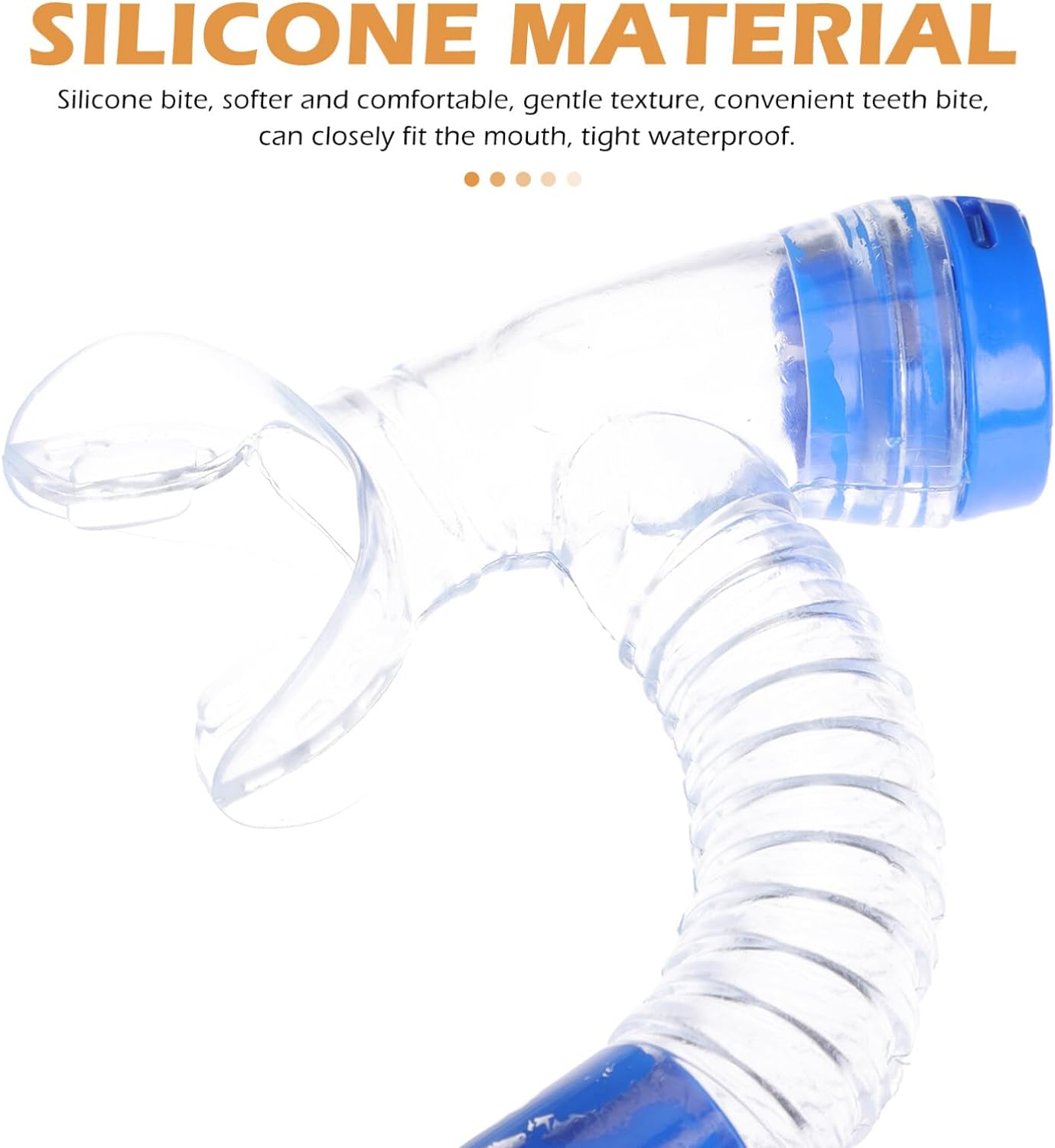 BESPORTBLE 1 Set Kids Snorkel Set Children Anti- Fog Diving Masks Swimming Goggles Snorkeling Gear Semi- Dry Snorkel Equipment for Children Boys Girls Juniors Blue - Black,Blue image number 4