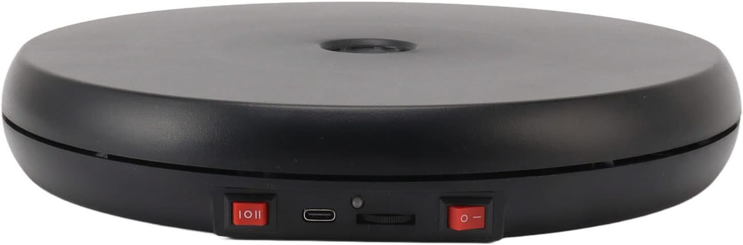 25Cm Motorized Rotating Display Stand with LED Light , 20KG Load Capacity 360 Degree Automatic Rotating Display Stand for Photography Products and Shows (BLACK) image number 2