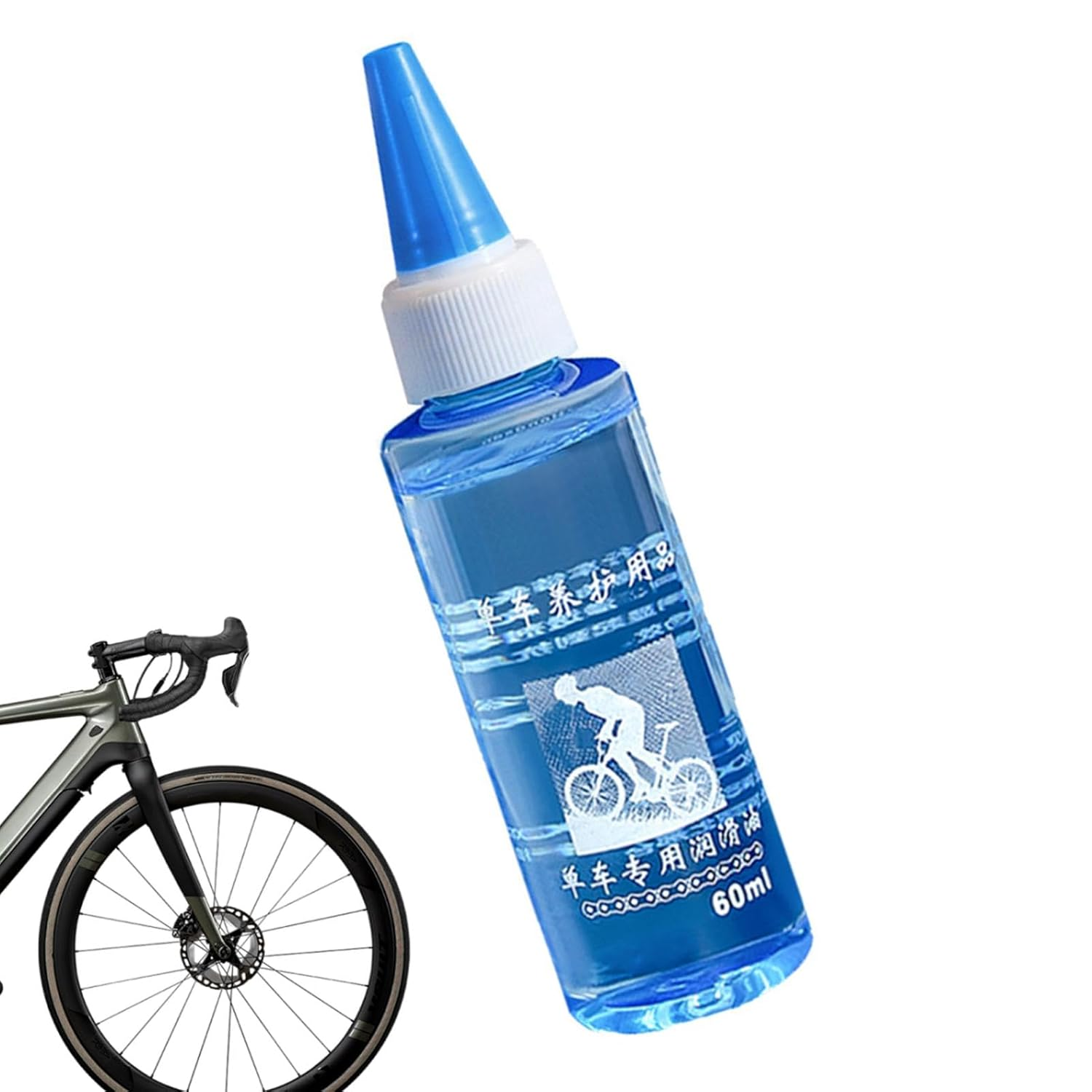 Chain Lubricant for Cycle - 60Ml Chain Lube Long-Lasting Cycle Chain Oil | Nozzle Dry Maintenance Oil Based Chain Cleaner for Chains & Door Locks