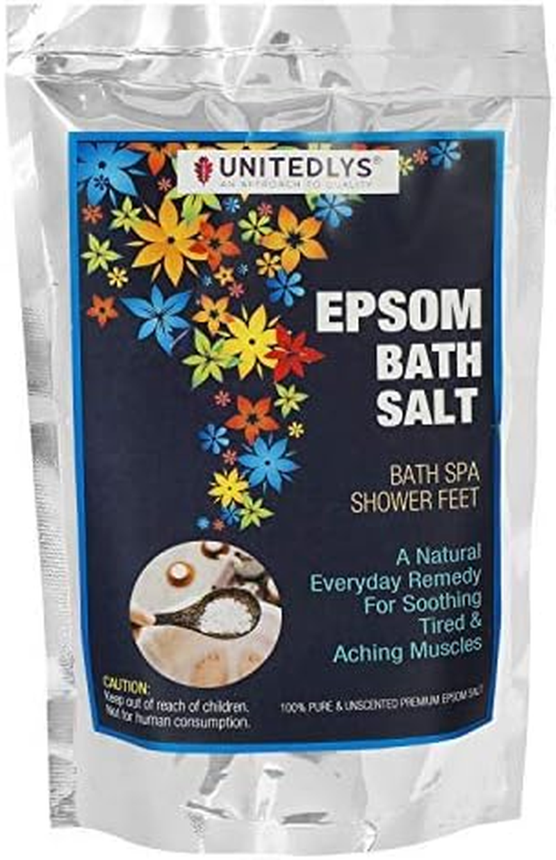 Unitedlys&reg; Epsom Bath Salt (Magnesium Sulphate) for Relaxation Muscle Relief, Relives Aches & Pain-380 Grams image number 3