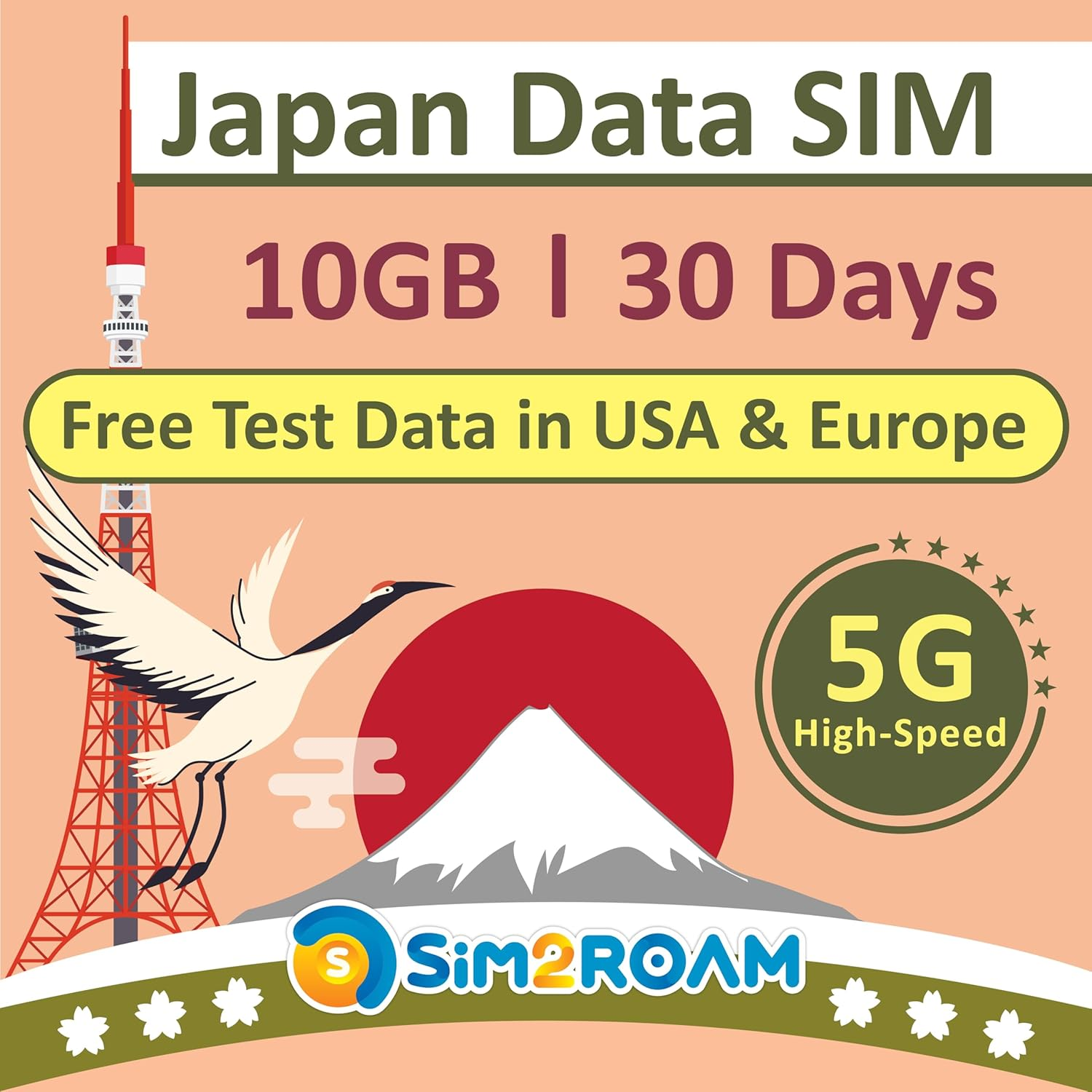 Japan Data ONLY Sim Card 30 Days | 10GB of 5G/4G LTE High-Speed Internet Data | Dual Local Japan Carriers, Softbank & KDDI | Travel Prepaid SIM Card | NO Phone Number| 短期帰国・短期来日最適・安心日本語サポート image number 5