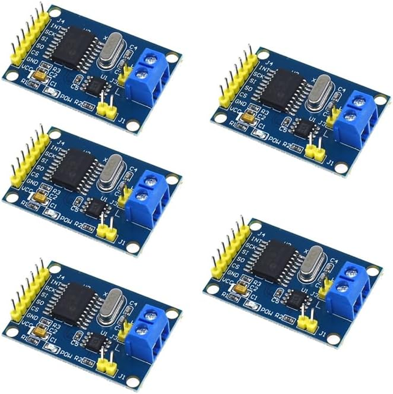 5Pcs MCP2515 CAN Bus Module TJA1050 Receiver SPI Module for Raspberry DIY image number 3
