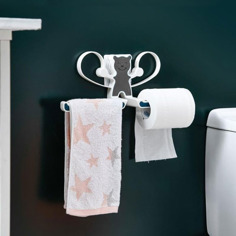 LAKYMIE Jewellery Organizer Necklace Holder Hair Bands Holder Wall Mounted Headband Holder Cute Bear Hair Accessories Organiser image number 2