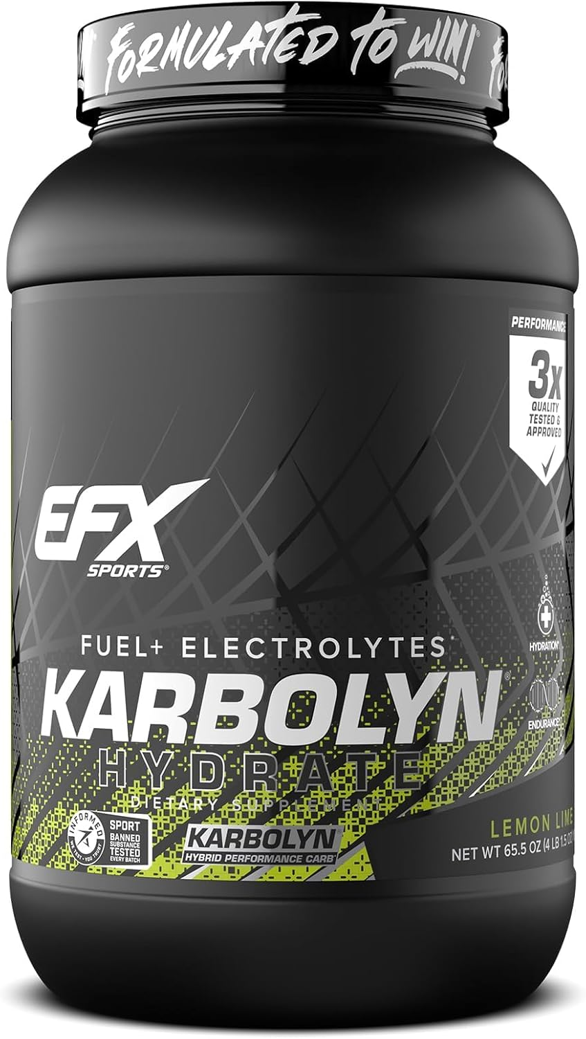 EFX Sports Karbolyn Hydrate Performance Carb with Electrolytes Lemon Lime, 1.856Kg image number 5