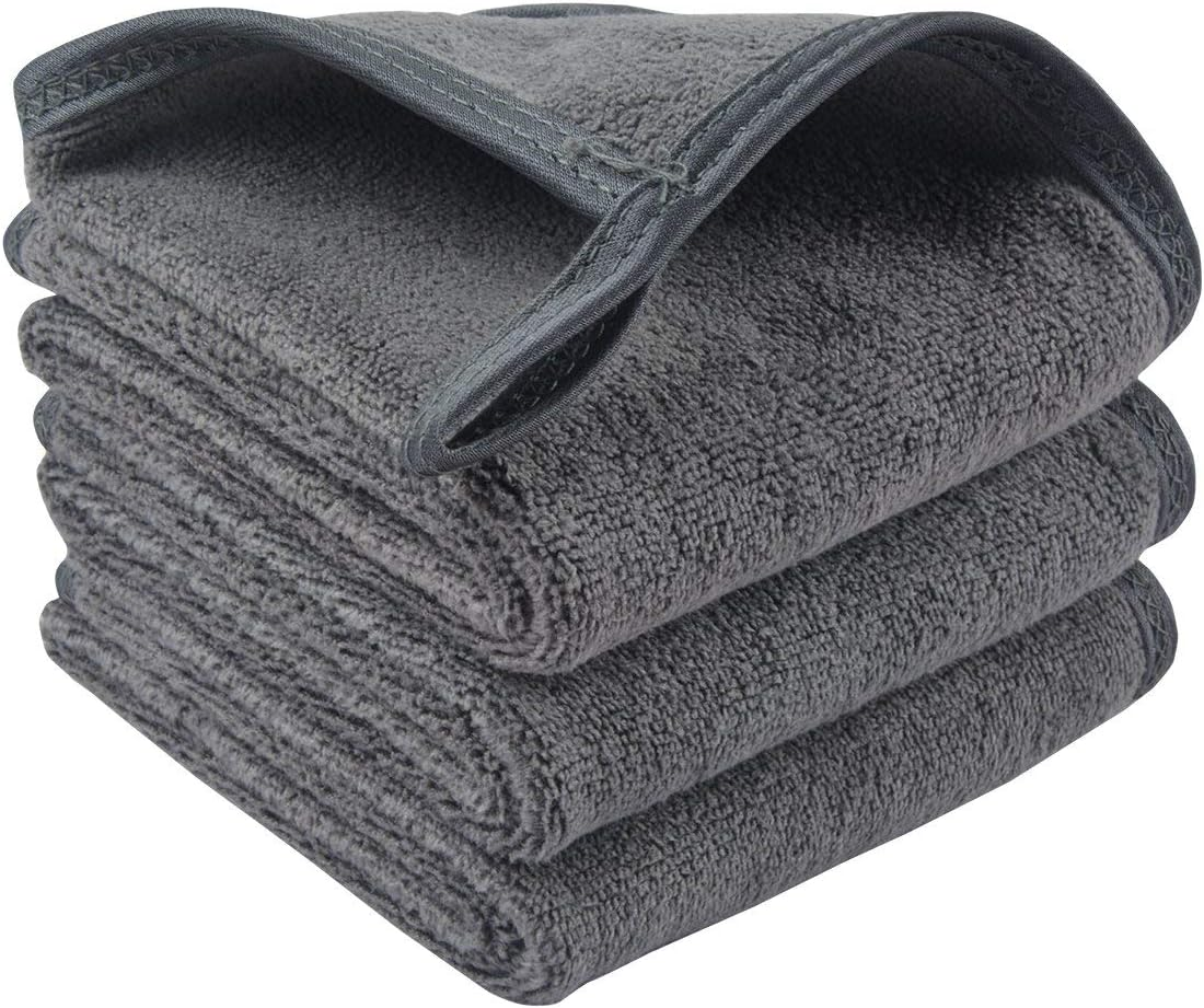 SUNLAND Microfiber Face Cloth Reusable Makeup Remover Facial Cleansing Towel Ultra Soft Face Washcloth 12Inchx12Inch 6 Pack Multicolor