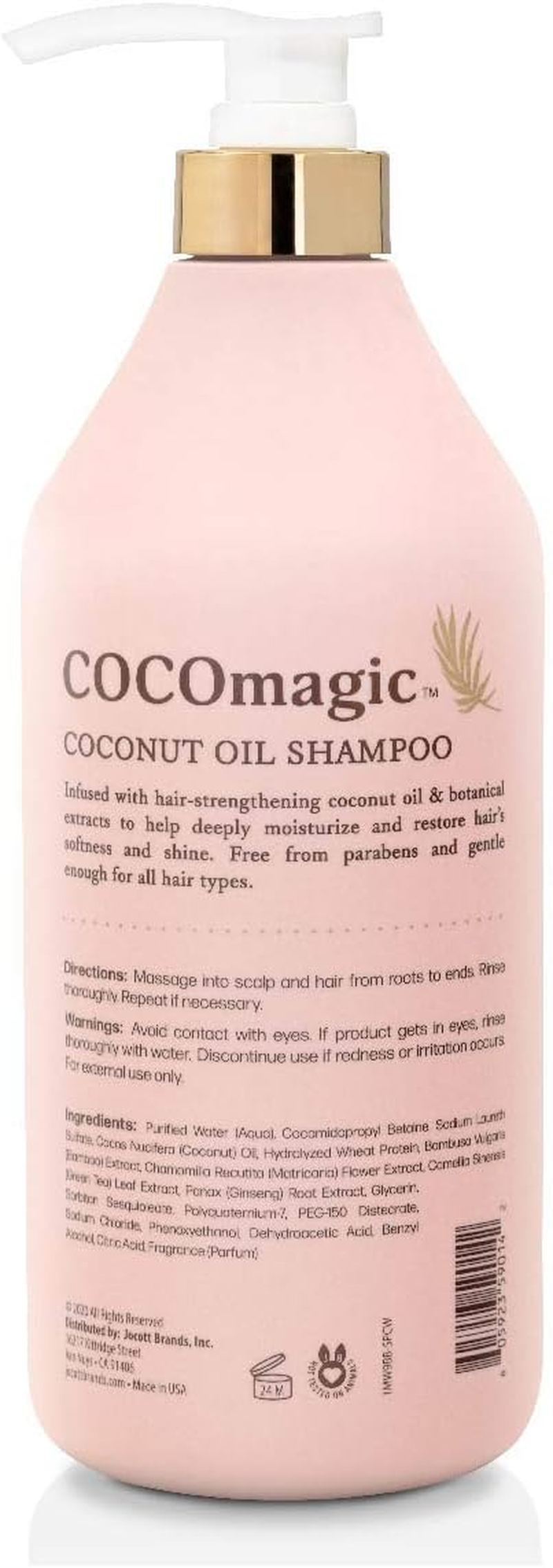 Cocomagic Nourishing Shampoo, 32 Oz | Adds Shine, Volume