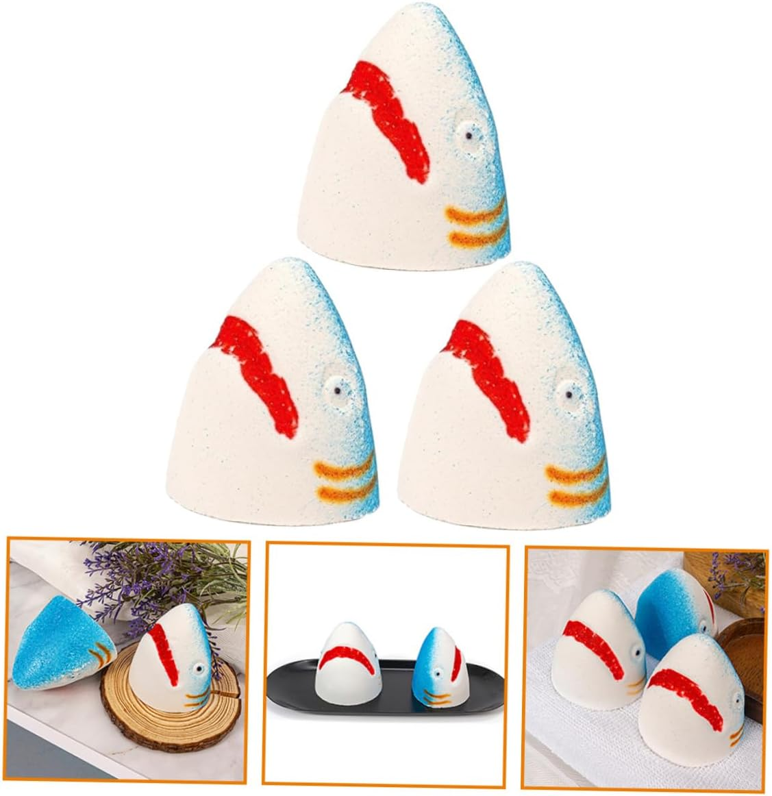 HAMPPLIES 3Pcs Natural Essential Oil Bath Bomb Salt Bubble Bath Bomb for Boys and Girls Relaxing Shower Bathing Rejuvenating Healing Supply image number 3