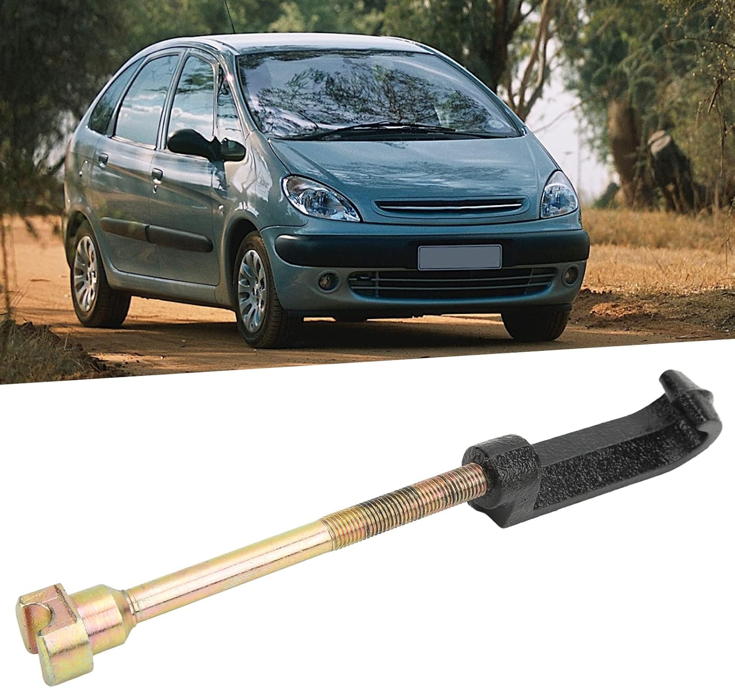 Car Spare Wheel Holder Hook Aluminium Alloy with 180 Mm Bolt 7615A4 761571 Replacement for Citroen Xsara Picasso 1999 2004 Screw Spare Wheel Replacement Tyre Holder 180 Mm image number 4