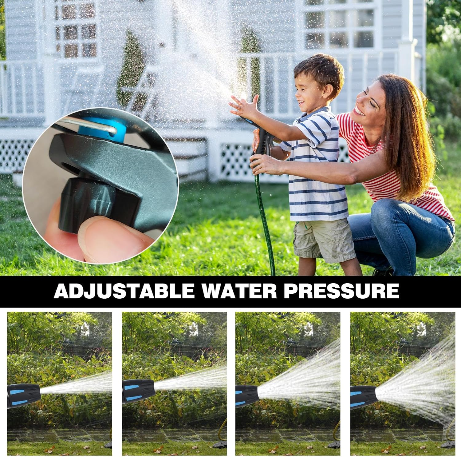 3J3B3R High Pressure Hose Nozzle, Water Gun, Watering Sprinkler Nozzle, Flower Watering Device, Gardening & Lawn Supplies image number 1