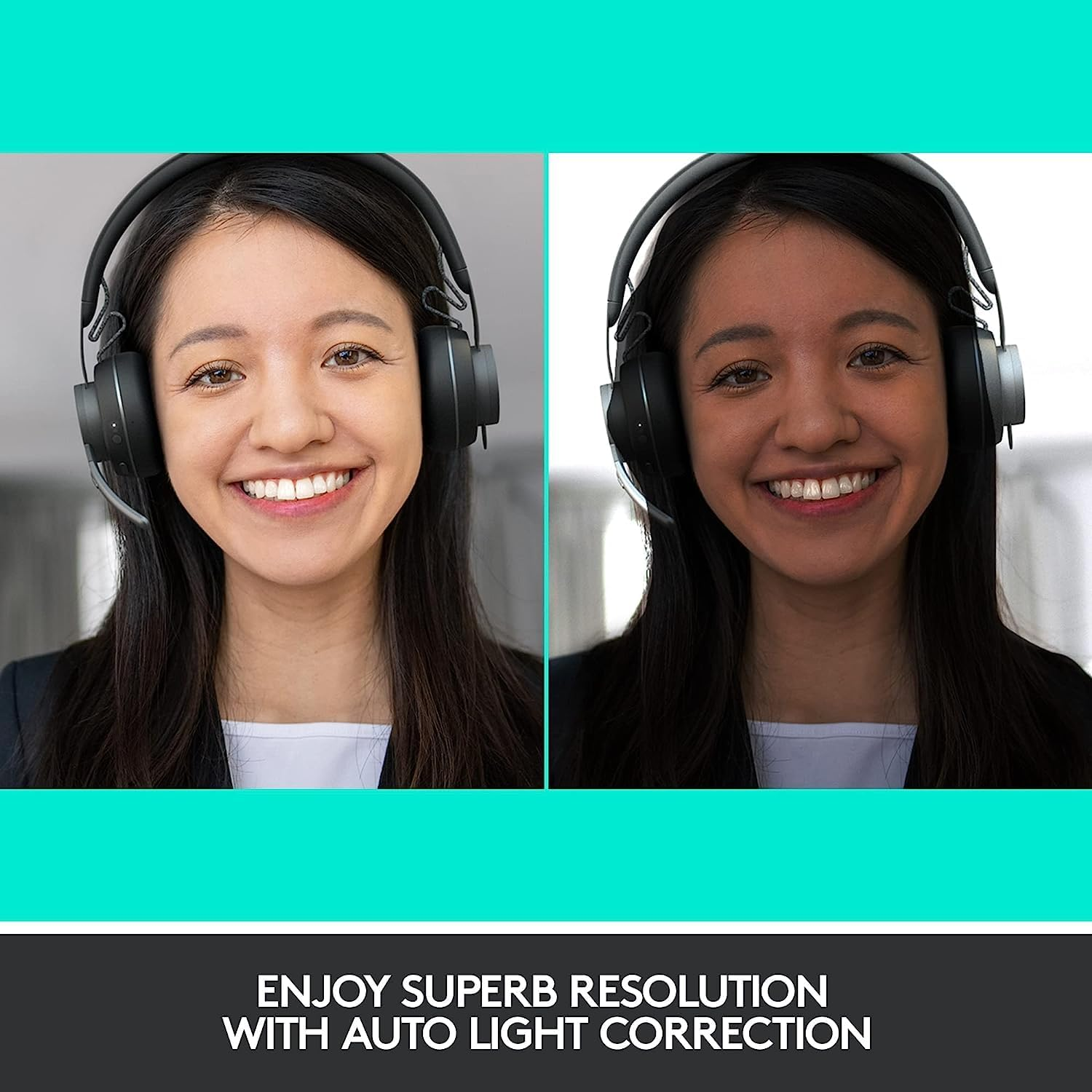 Logitech Brio Stream Webcam - Ultra 4K HD Video Calling,Hd Auto Light Correction, Streaming,Black image number 5