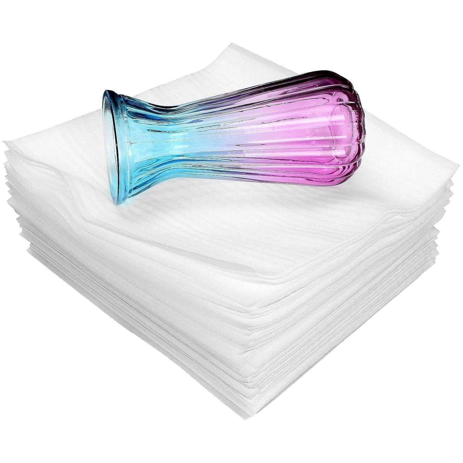 12 X 12 Inch Foam Pouches, 50 Count China Moving Supplies for Packing/Shipping Box, Cushion Foam Wrap Pouches Packing Cushioning Supplies for Protecting Dishes Porcelain Glasses Plates Fragile Items